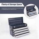 Heavy Duty Metal Tool Box, 21-inch with 4 Drawers by HouseOfZazla