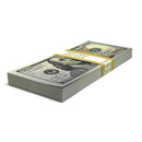 Money Prop - New Style $100's Crisp New $10000 Full Print Stack