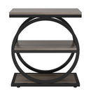 Industrial Narrow End Table With 3 Shelves by HouseOfZazla