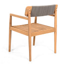 Patio Set Outdoor Acacia Wood Furniture Sets - Braided Dining Chairs & Dining Table by HouseOfZazla
