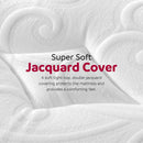 13" Ultra Plush Gel Memory Foam Mattress For Bed With Double Layered Jacquard Cover - Gray / White - King by HouseOfZazla