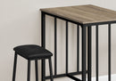 3 Piece Dining Set, Counter Height, Rectangular, Small, Contemporary & Modern by HouseOfZazla