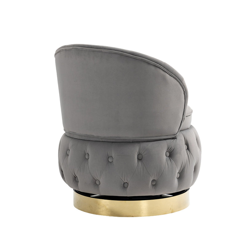 360 Degree Swivel Cuddle Barrel Accent Storage Chairs, Round Armchairs with Wide Upholstered, Fluffy Velvet Fabric Chair for Living Room, Bedroom, Office, Waiting Rooms