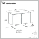 Lowry - 2 Door Sideboard Buffet - Brown