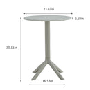 3 Piece Plastic Arm Chair Bistro Grs Premium Ocean Plastic by HouseOfZazla