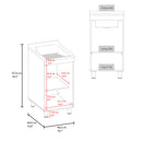 Darwin Freestanding Utility Tub and Sink Cabinet with One Door by HouseOfZazla