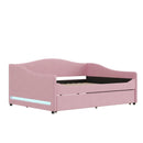 Upholstered Daybed With Light And Trundle by HouseOfZazla