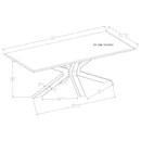 Maciel - Coffee Table With Accents - White Marble