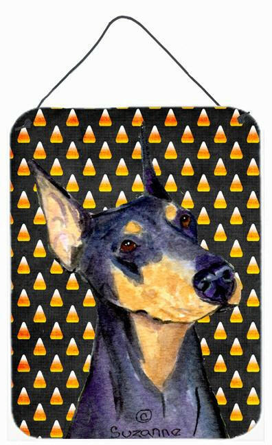 Doberman Candy Corn Halloween Portrait Wall or Door Hanging Prints