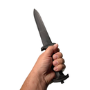 Long Spear Pointed Dagger Poly Training Knife Prop with 8.5 Inch Blade and Grooved Wood Grained Textured Handle by NewRuleFX.com