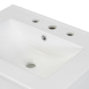 Bathroom Vanity Combo With Ceramic Sink, Luxurious Space-Saving Vanity, 2 Soft Close Doors by HouseOfZazla