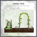 6.7' Steel Garden Arch Arbor with Scrollwork Hearts, Planter Boxes for Climbing Vines, Ceremony, Weddings, Party, Backyard, Lawn, Dark Gray