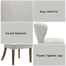 Dillon - Side Chair (Set of 2) - Gray / Walnut by Unique Piece Furniture