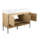 Modern Bathroom Vanity Combo With Single Resin Sink And Storage Cabinet by HouseOfZazla