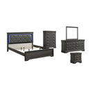 Blaze - Bedroom Set With LED Headboard