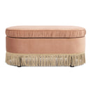 Serena - Contemporary Design Oval Storage Bench Ottoman