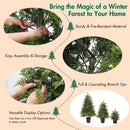 3-Piece Pre-Lit Christmas Tree Set