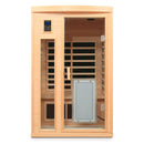 Low Emf Front Door With Heating Panel 2 Person Hemlock Far Infrared Indoor Suana Room - Natural by HouseOfZazla