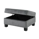 Contemporary U - Shaped Sectional Sofa With Movable Storage Ottoman by HouseOfZazla