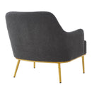 Modern Elegance Accent Chair With Curved Backrest by HouseOfZazla