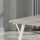 Roundhill - 5 Piece Dining Set, Dining Table With 4 Windsor Chairs - Brown / Antique White by HouseOfZazla