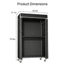 Freestanding Garment Rack with Dust Cover
