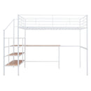 Loft Bed With Desk And Lateral Storage Ladder by HouseOfZazla