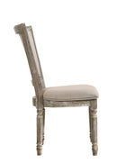 Gabrian - Two Tone, Reclaimed Side Chair (Set of 2) - Beige / Gray by HouseOfZazla