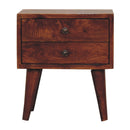 Mini Modern Bedside Table - Chestnut by Unique Piece Furniture