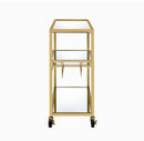 Adamsen Serving Cart, Champagne & Mirror