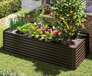 6x3x2 ft Galvanized Raised Garden Bed
