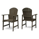 Outdoor Weather Resistant Acacia Wood Adirondack Dining Chairs (Set of 2) by HouseOfZazla