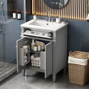 Bathroom Vanity With 2 Doors And Tip Out Drawer, Soft Closing Hinges by Unique Piece Furniture