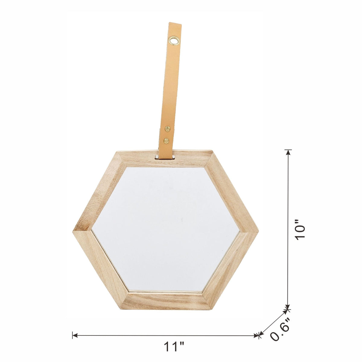 Harlan - Wall Accent Hexagon Mirror, photo 4 of 5