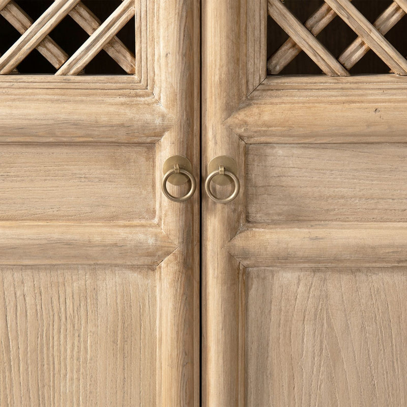 Arden - 2 Door Bookcase Storage Cabinet - Natural, photo 8 of 12