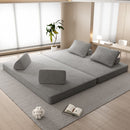 Multifunctional Convertible Sofa Bed With 2 Tumbler Backrests And 2 Pillows, Deep Seat Couch by HouseOfZazla