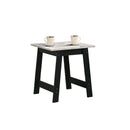 Kenzo - End Table With Faux Marble Top Finish - Black by HouseOfZazla