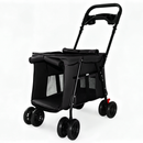 Pet Stroller Foldable 4-Wheel Design with Breathable Mesh by HouseOfZazla