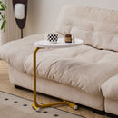 C-Shaped Side Table for Sofa and Bedroom