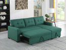 Upholstered Pull Out Sectional Sofa With Chaise by HouseOfZazla