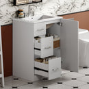 Bathroom Vanity With Under Mount Sink, 2 Drawers And Soft Closing Door by HouseOfZazla