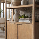 Nolan - Bookcase With Lower Cabinet - Natural by HouseOfZazla