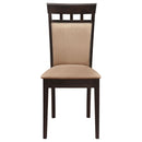 Gabriel - Oval 7 Piece Dining Set With Chairs - Cappuccino