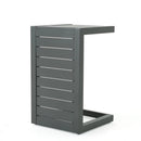 Aluminum Outdoor C-Shaped Side Table for Patio by HouseOfZazla