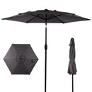 7.5 Ft Patio Umbrella with Push Button Tilt and Crank Mechanism by HouseOfZazla