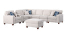 Rene - Sectional Sofa With Ottoman - Beige