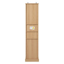 Tall Bathroom Cabinet With 1 Door, 3 Drawers, Open Storage - Wood by HouseOfZazla