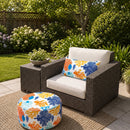 4 Pack Outdoor Lumbar Pillow with Inserts - Ocean Coral