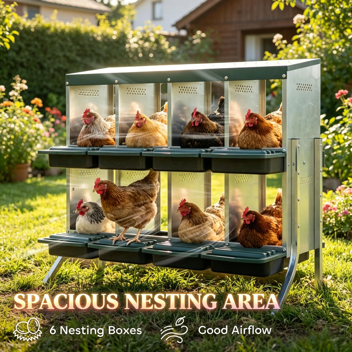 Egg Laying Boxes, Metal Nesting Boxes, Chicken Nesting Boxes, photo 3 of 8