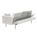 Teddy Fleece Sofa Bed With Luxurious Throw Pillows by HouseOfZazla